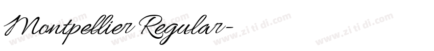 Montpellier Regular字体转换 Montpellier Regular字体转换